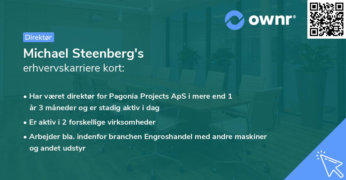 Michael Steenberg's erhvervskarriere kort