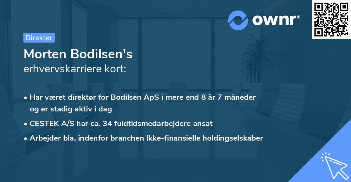 Morten Bodilsen's erhvervskarriere kort