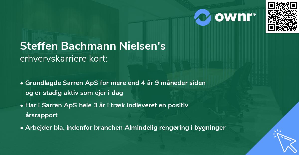Steffen Bachmann Nielsen's erhvervskarriere kort
