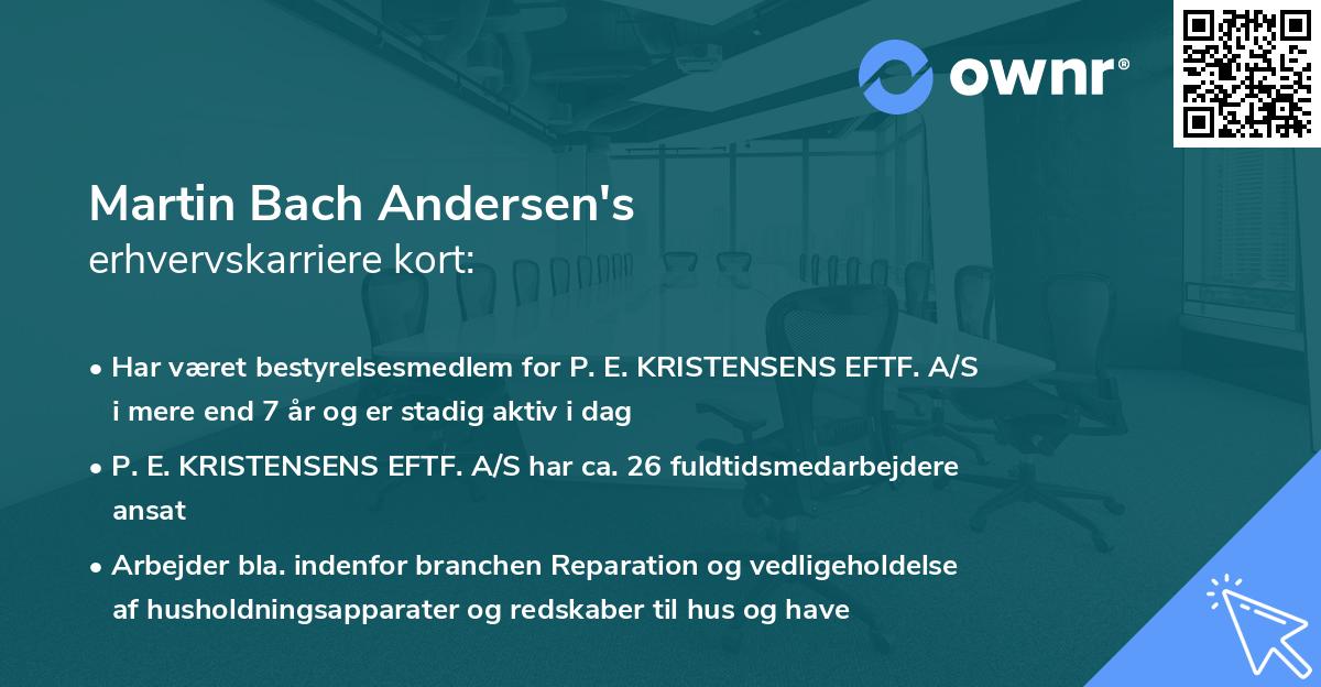 Martin Bach Andersen's erhvervskarriere kort