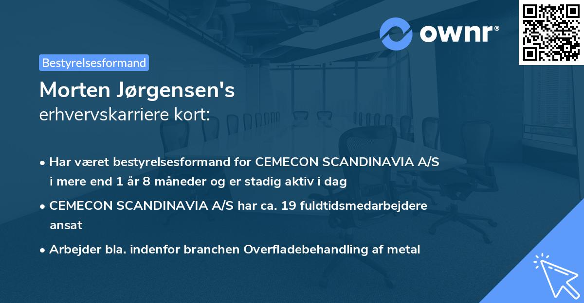 Morten Jørgensen's erhvervskarriere kort