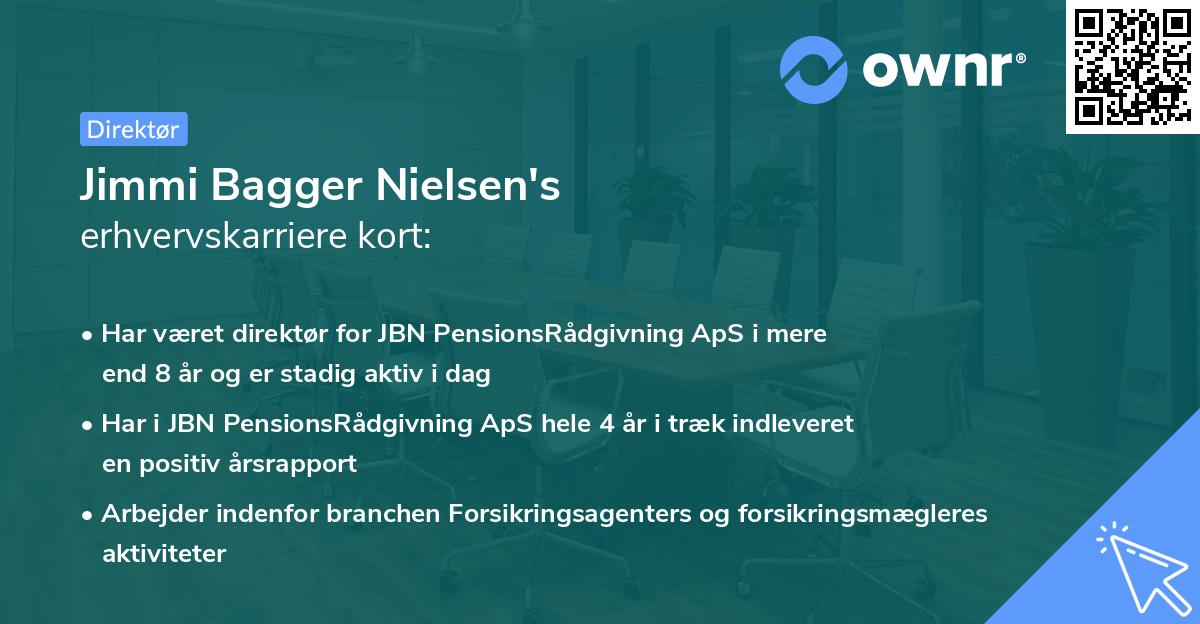 Jimmi Bagger Nielsen's erhvervskarriere kort