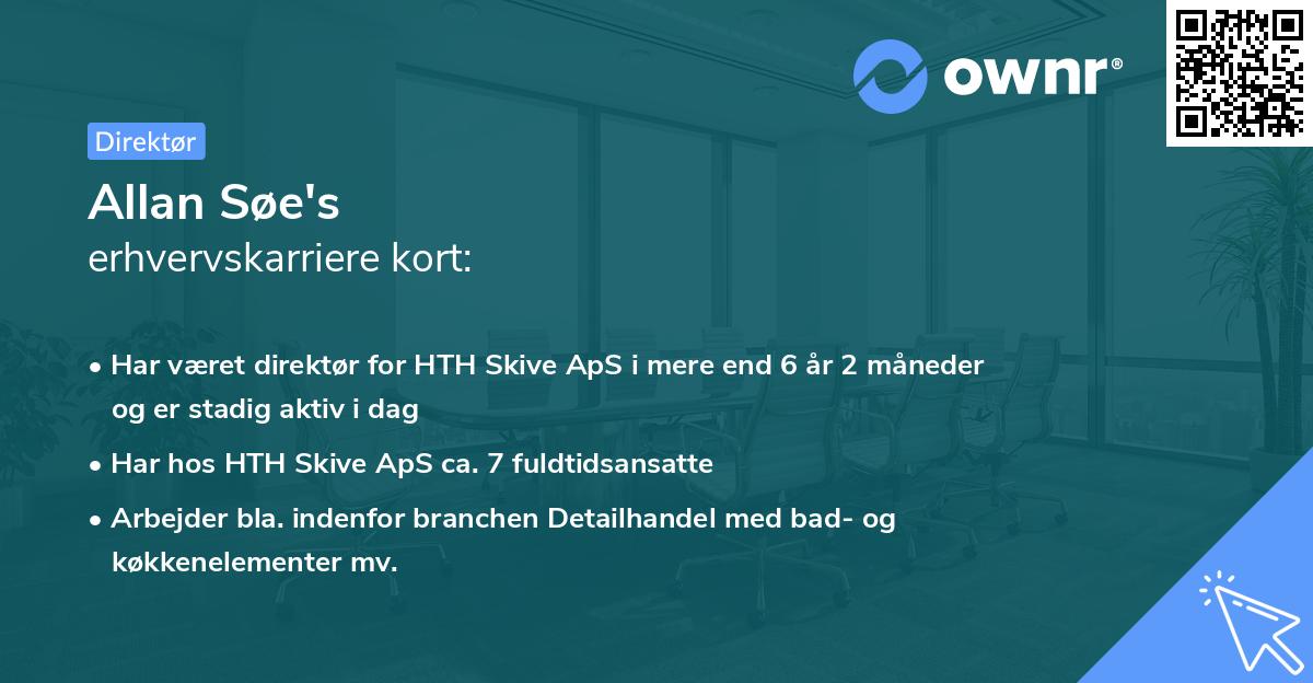 Allan Søe's erhvervskarriere kort