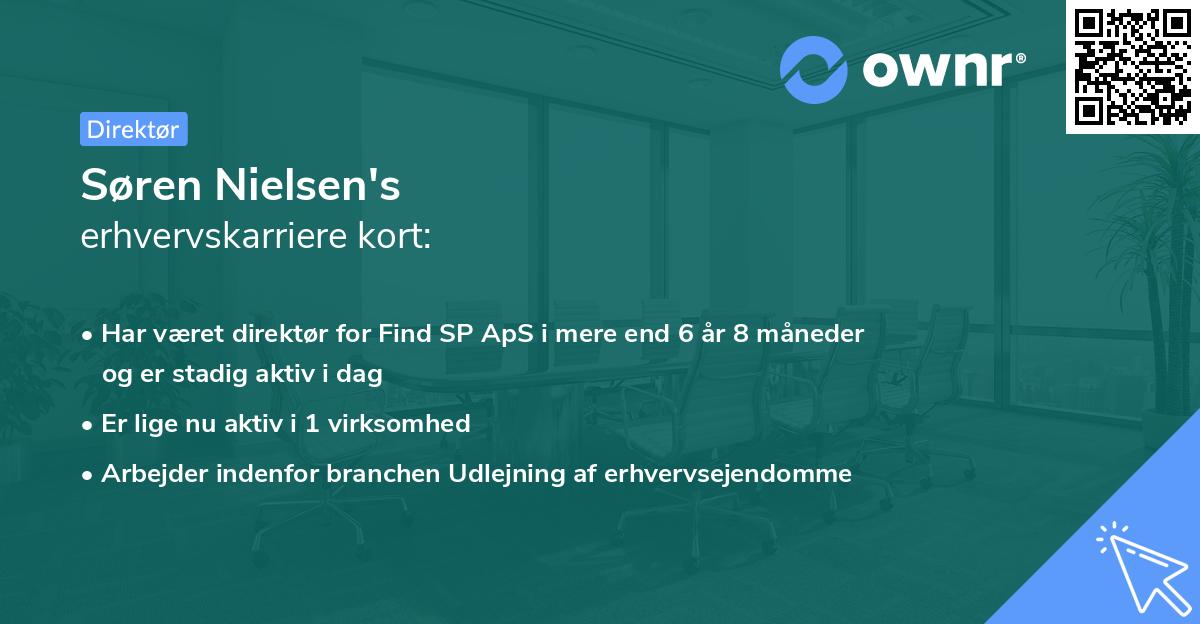 Søren Nielsen's erhvervskarriere kort