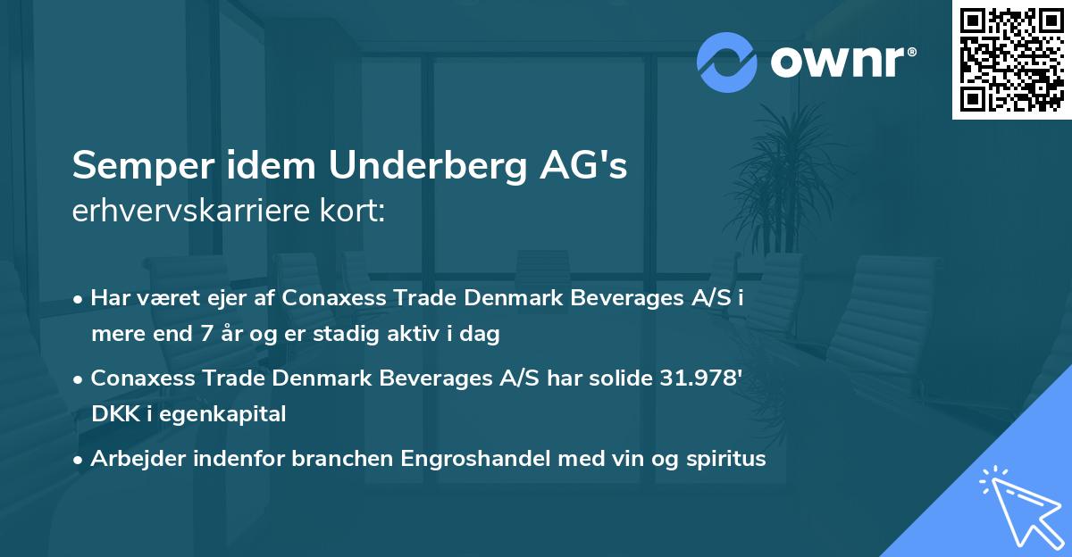 Semper idem Underberg AG's erhvervskarriere kort