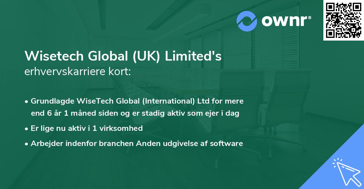 Wisetech Global (UK) Limited's erhvervskarriere kort