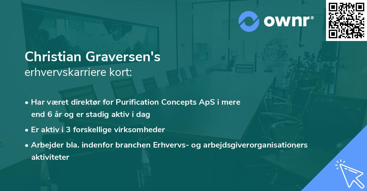 Christian Graversen's erhvervskarriere kort