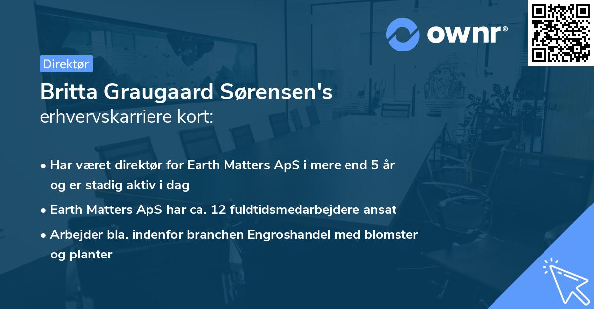 Britta Graugaard Sørensen's erhvervskarriere kort