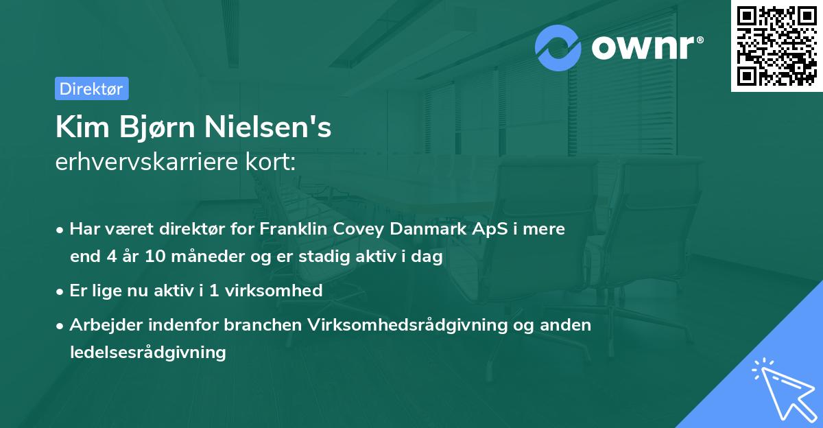 Kim Bjørn Nielsen's erhvervskarriere kort