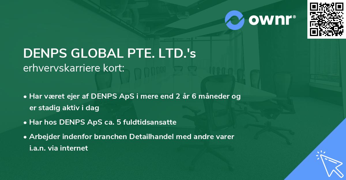 DENPS GLOBAL PTE. LTD.'s erhvervskarriere kort