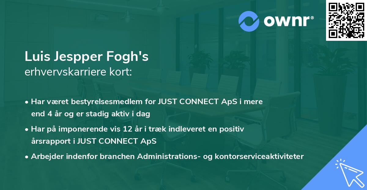 Luis Jespper Fogh's erhvervskarriere kort
