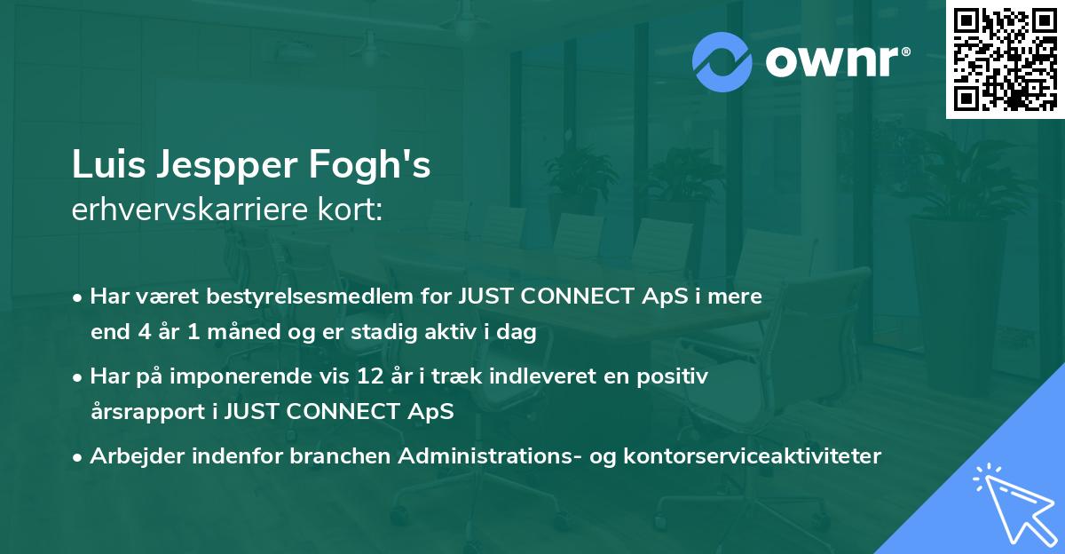 Luis Jespper Fogh's erhvervskarriere kort