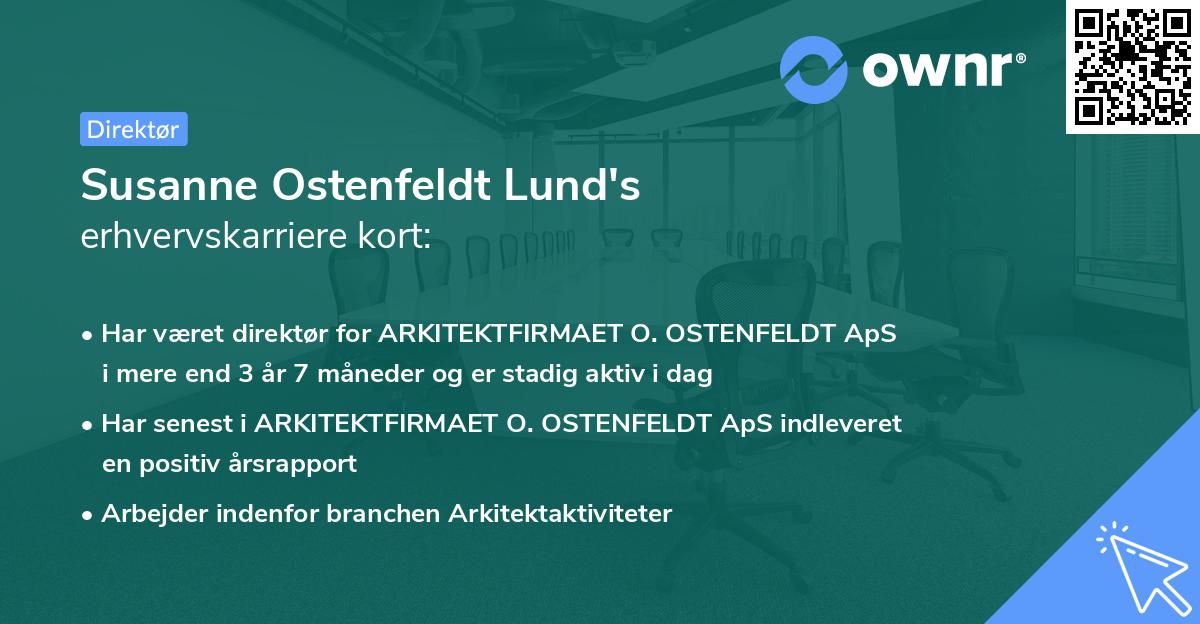 Susanne Ostenfeldt Lund's erhvervskarriere kort