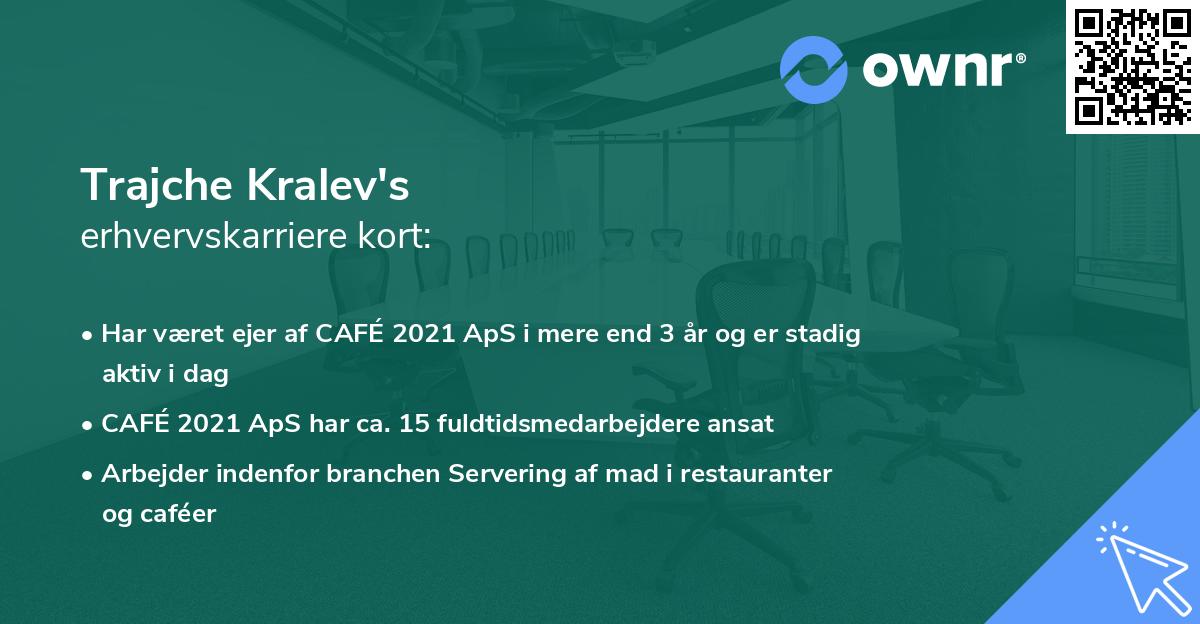 Trajche Kralev's erhvervskarriere kort