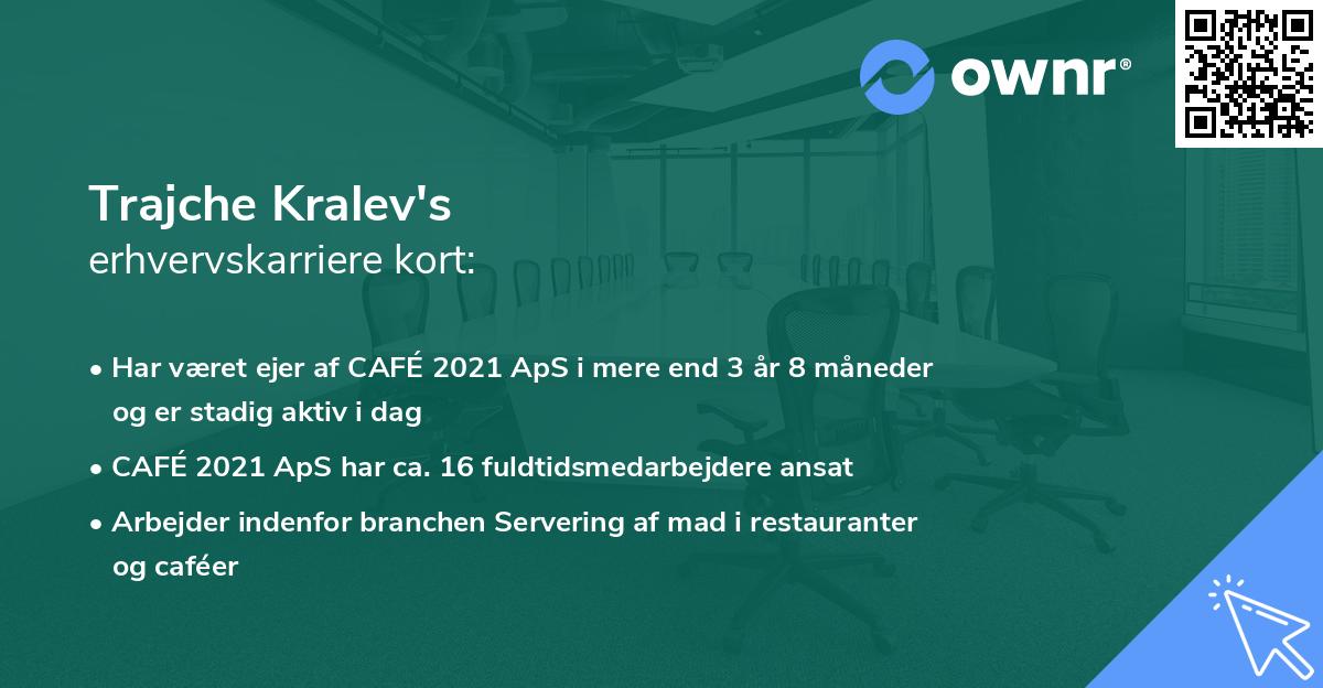 Trajche Kralev's erhvervskarriere kort
