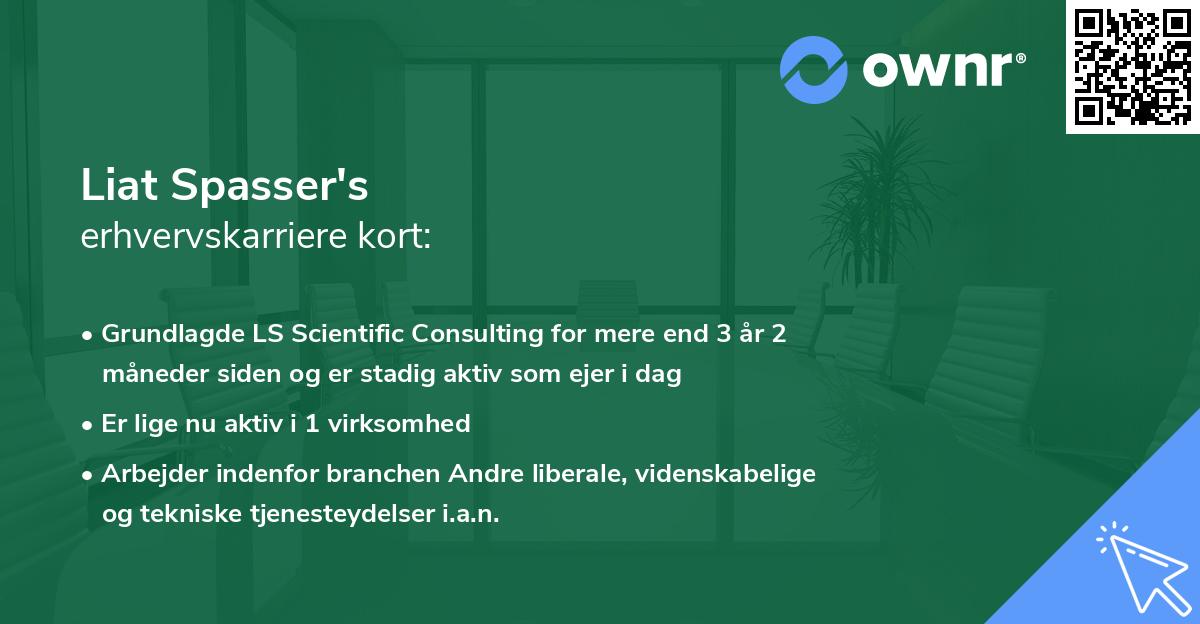 Liat Spasser's erhvervskarriere kort