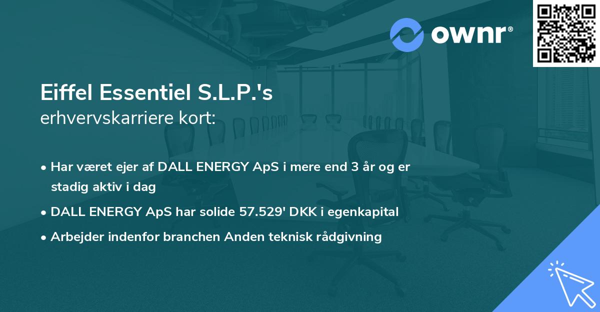 Eiffel Essentiel S.L.P.'s erhvervskarriere kort