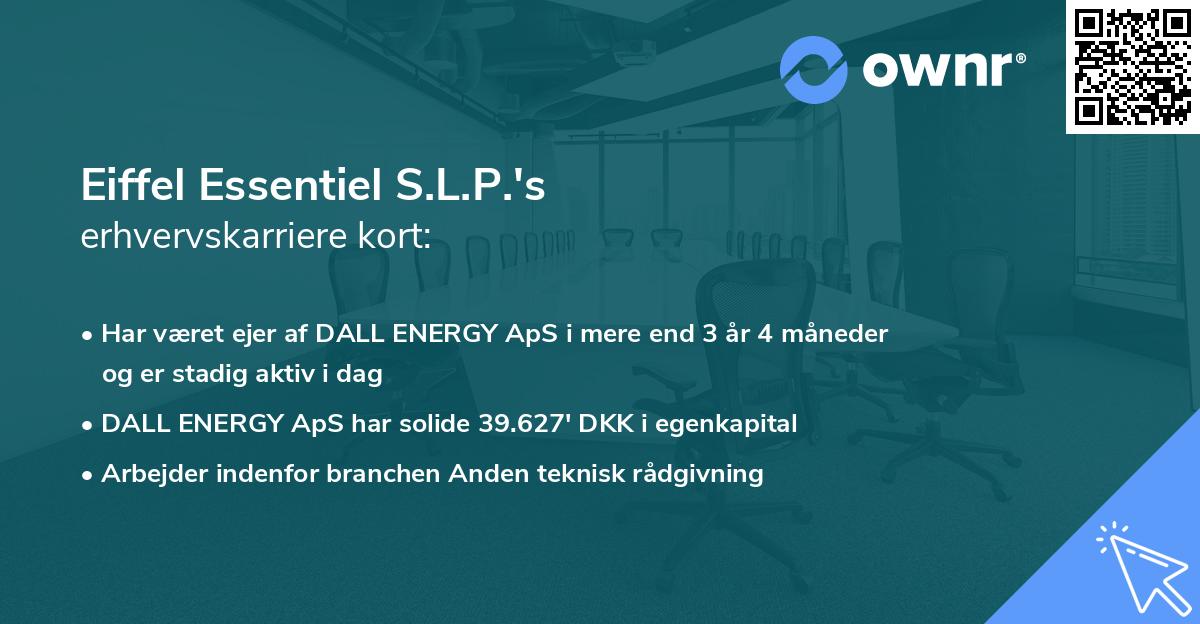 Eiffel Essentiel S.L.P.'s erhvervskarriere kort