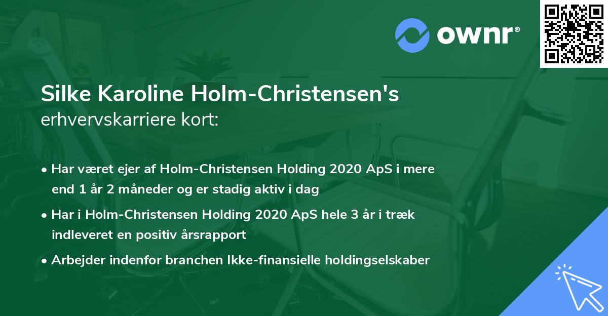 Silke Karoline Holm-Christensen's erhvervskarriere kort
