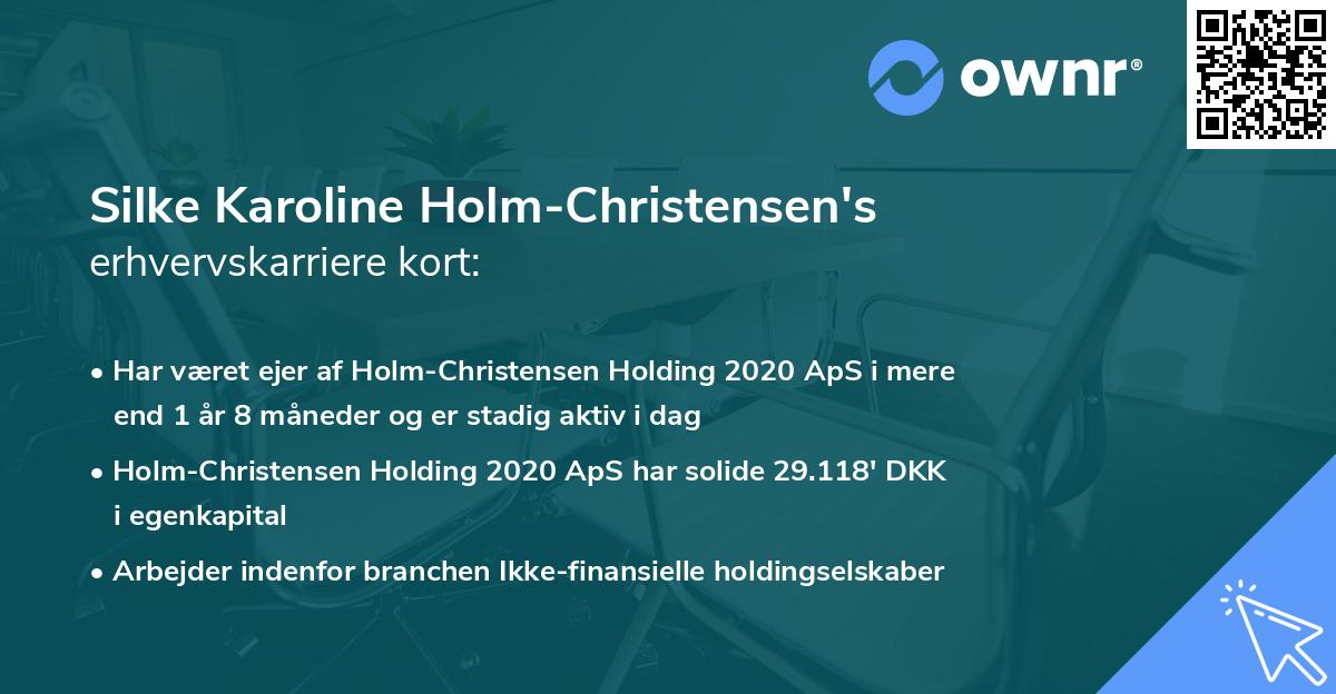 Silke Karoline Holm-Christensen's erhvervskarriere kort