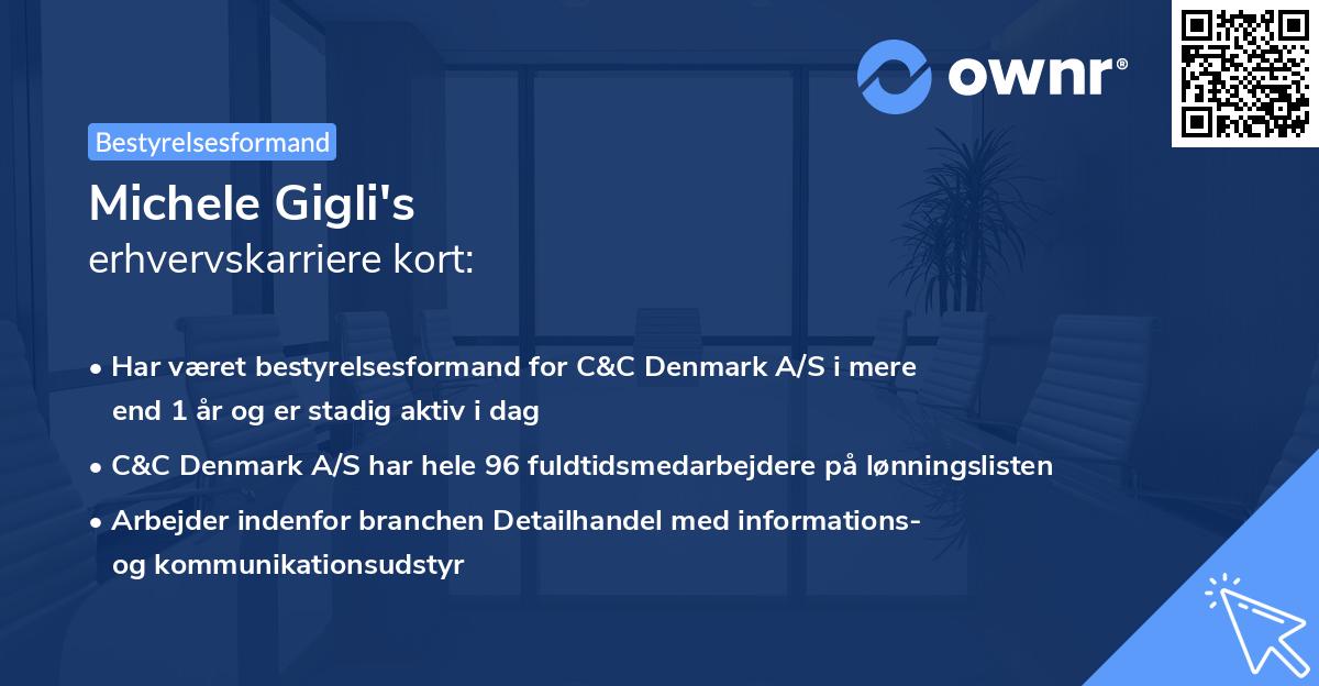 Michele Gigli's erhvervskarriere kort