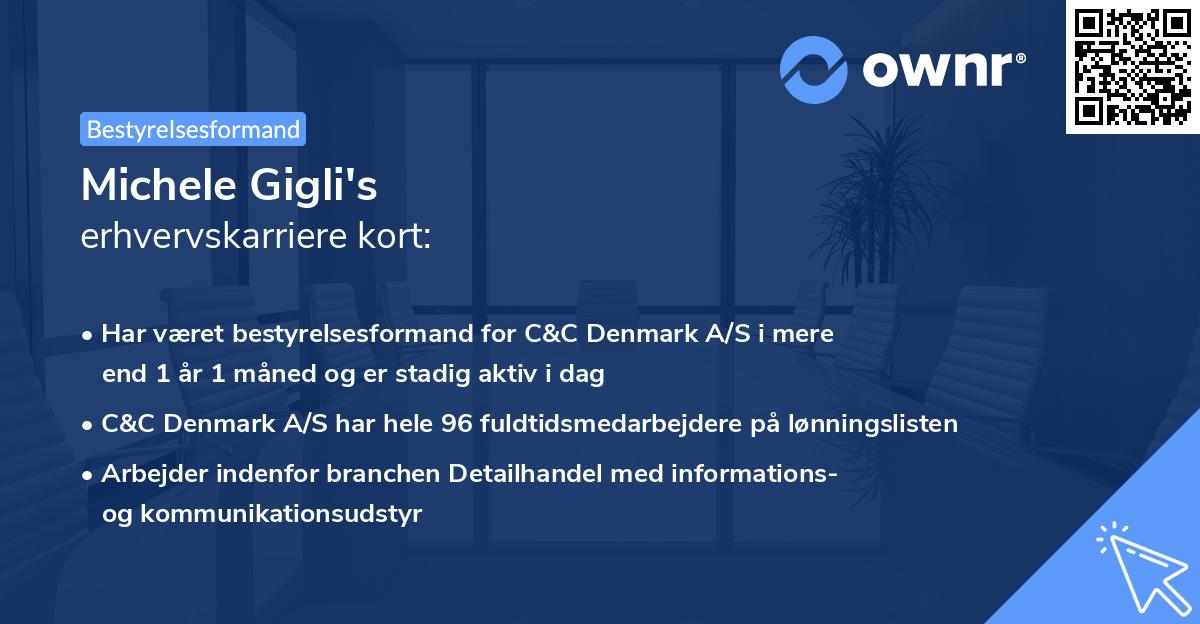 Michele Gigli's erhvervskarriere kort