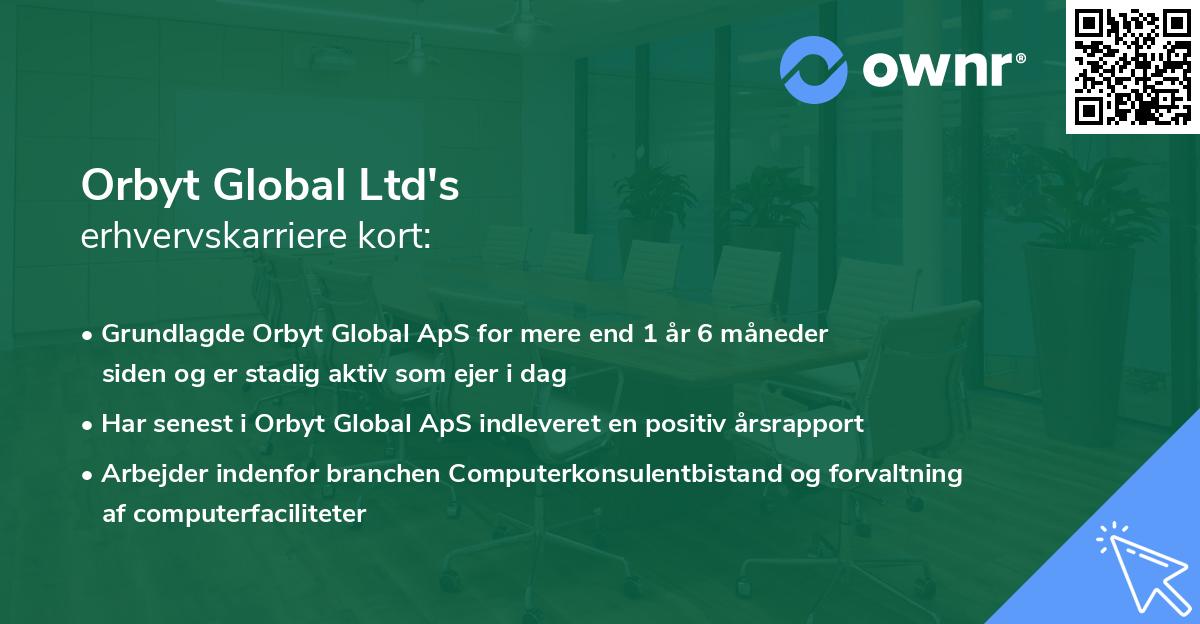 Orbyt Global Ltd's erhvervskarriere kort