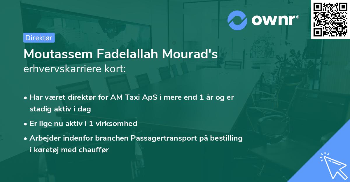 Moutassem Fadelallah Mourad's erhvervskarriere kort