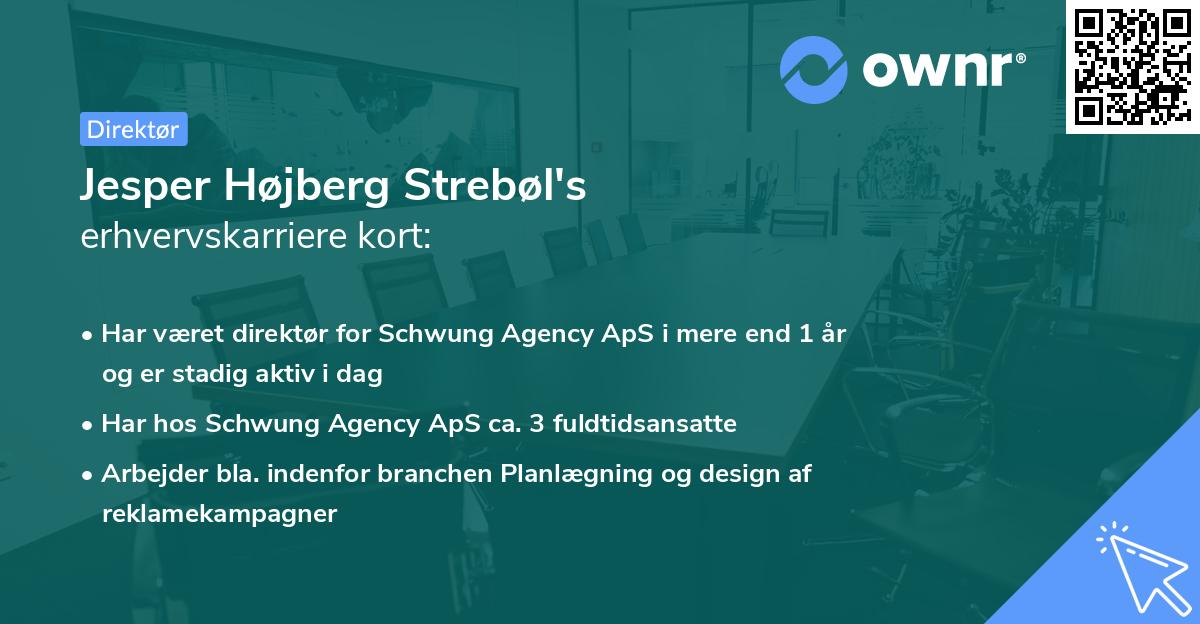 Jesper Højberg Strebøl's erhvervskarriere kort
