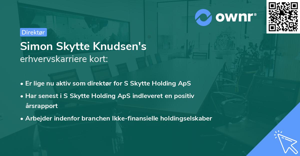 Simon Skytte Knudsen's erhvervskarriere kort