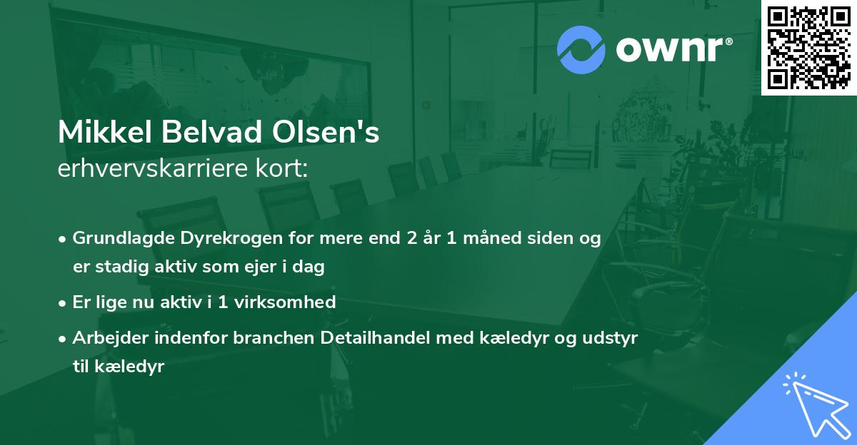 Mikkel Belvad Olsen's erhvervskarriere kort
