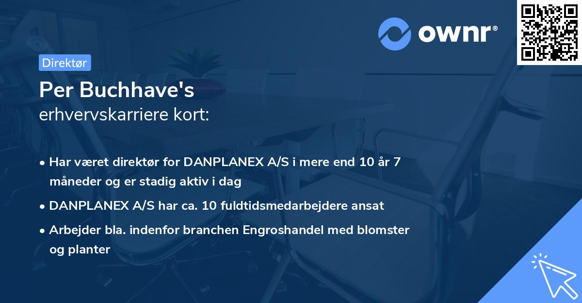 Per Buchhave's erhvervskarriere kort