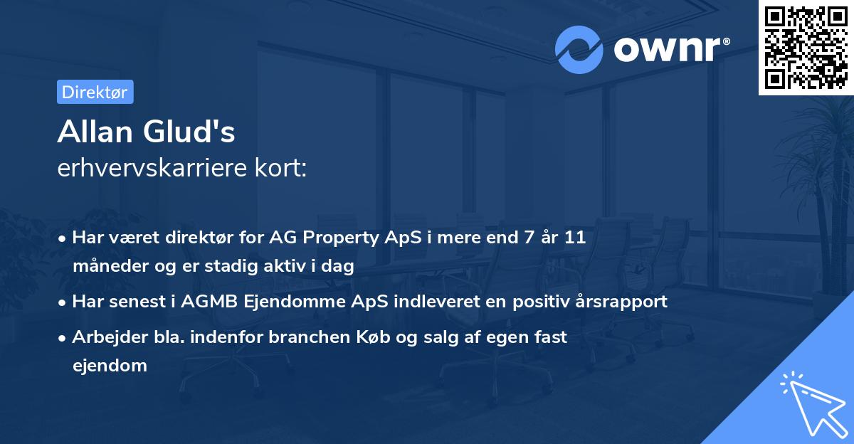 Allan Glud's erhvervskarriere kort
