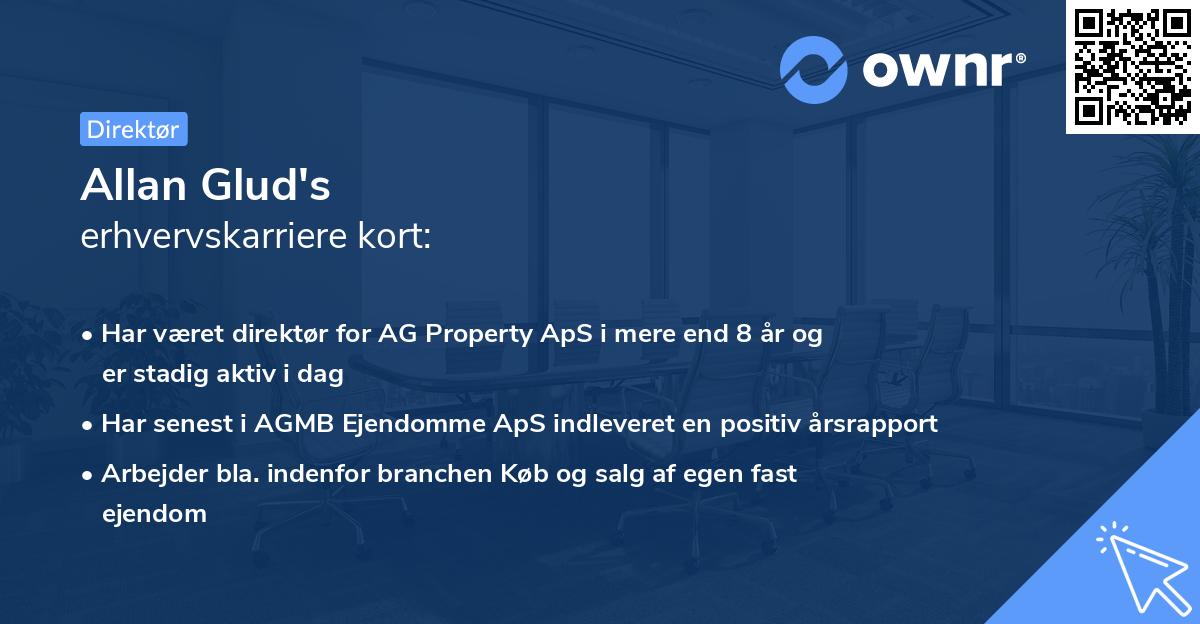 Allan Glud's erhvervskarriere kort
