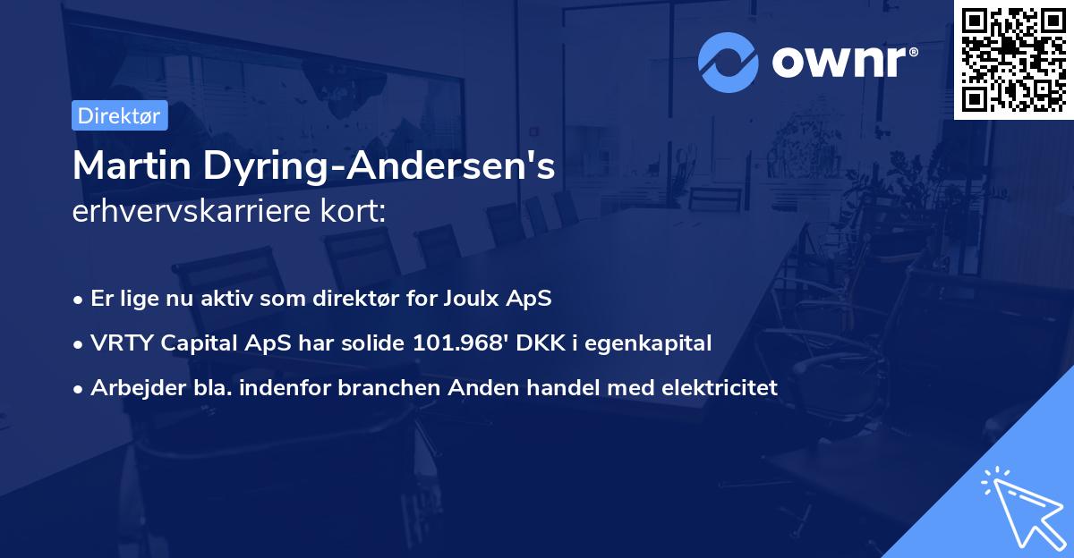 Martin Dyring-Andersen's erhvervskarriere kort