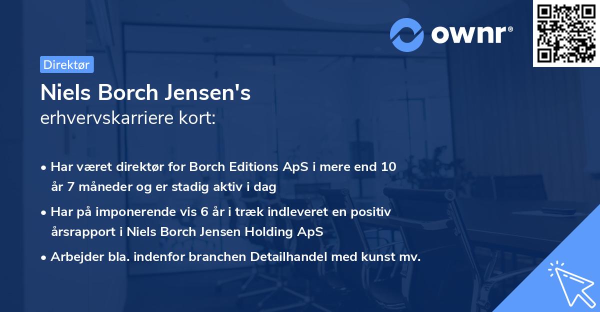 Niels Borch Jensen's erhvervskarriere kort