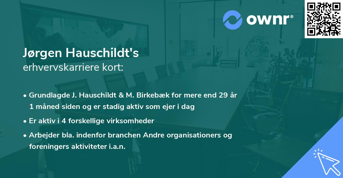 Jørgen Hauschildt's erhvervskarriere kort