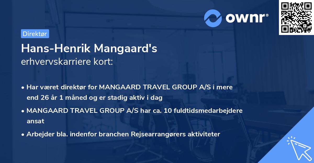 Hans-Henrik Mangaard's erhvervskarriere kort