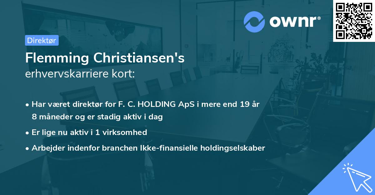 Flemming Christiansen's erhvervskarriere kort