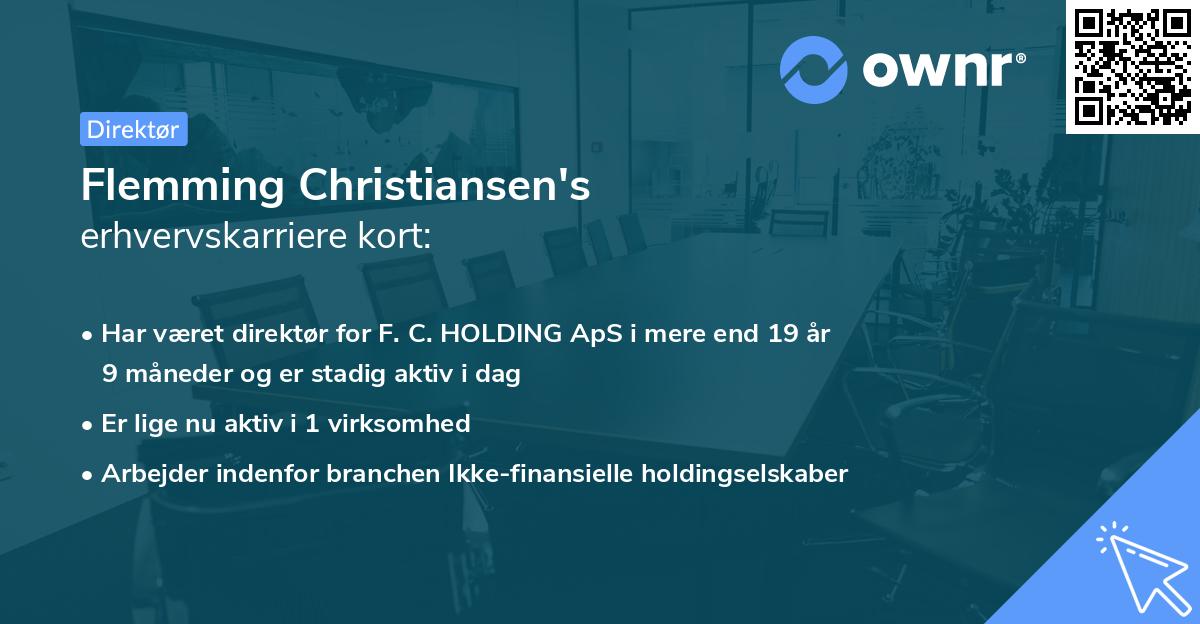 Flemming Christiansen's erhvervskarriere kort
