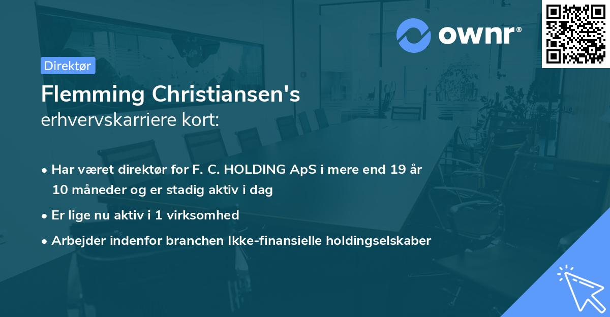 Flemming Christiansen's erhvervskarriere kort