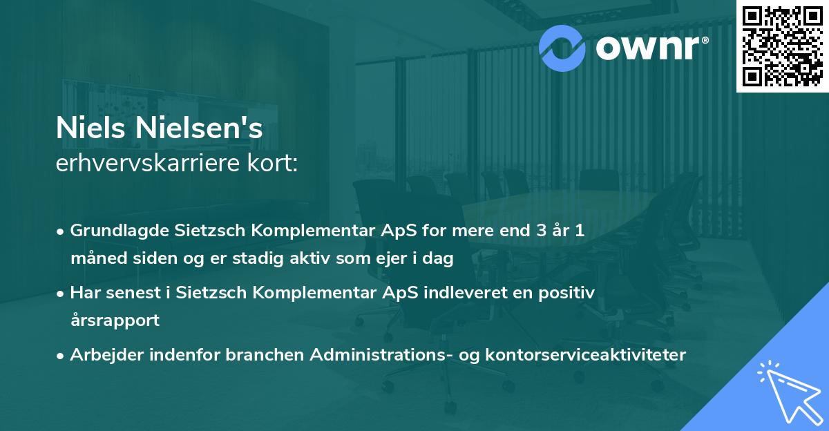 Niels Nielsen's erhvervskarriere kort