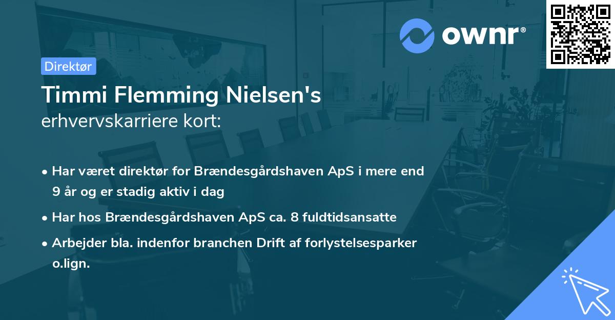 Timmi Flemming Nielsen's erhvervskarriere kort