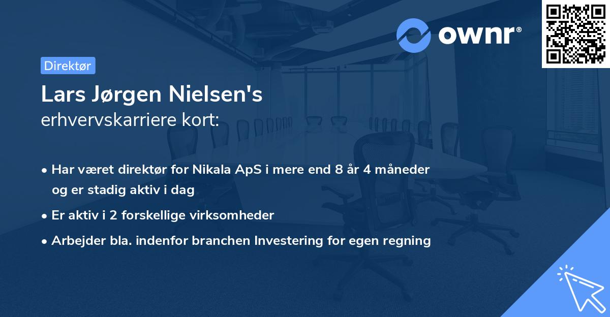 Lars Jørgen Nielsen's erhvervskarriere kort