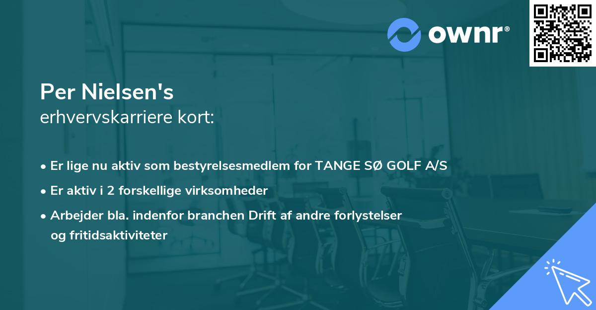 Per Nielsen's erhvervskarriere kort