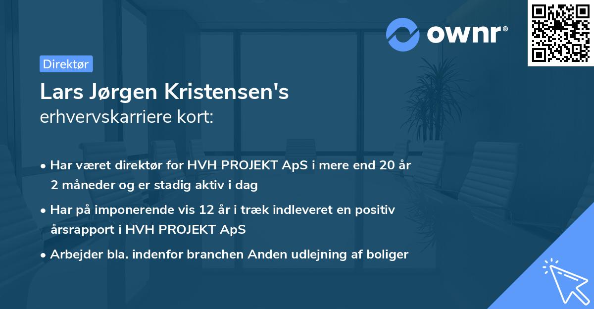 Lars Jørgen Kristensen's erhvervskarriere kort