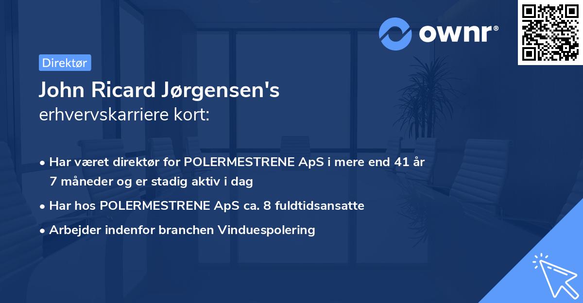John Ricard Jørgensen's erhvervskarriere kort