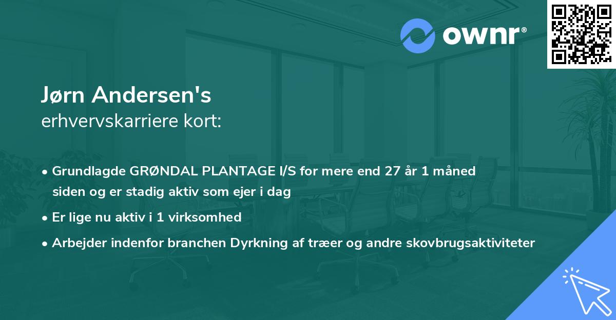 Jørn Andersen's erhvervskarriere kort