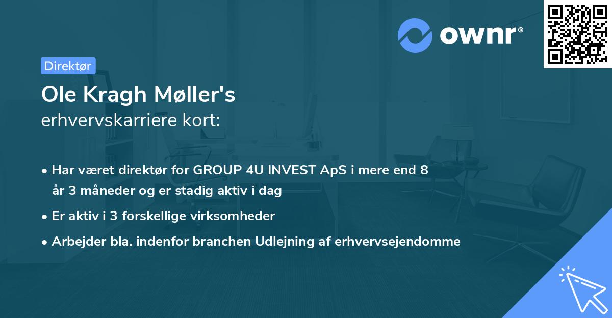 Ole Kragh Møller's erhvervskarriere kort