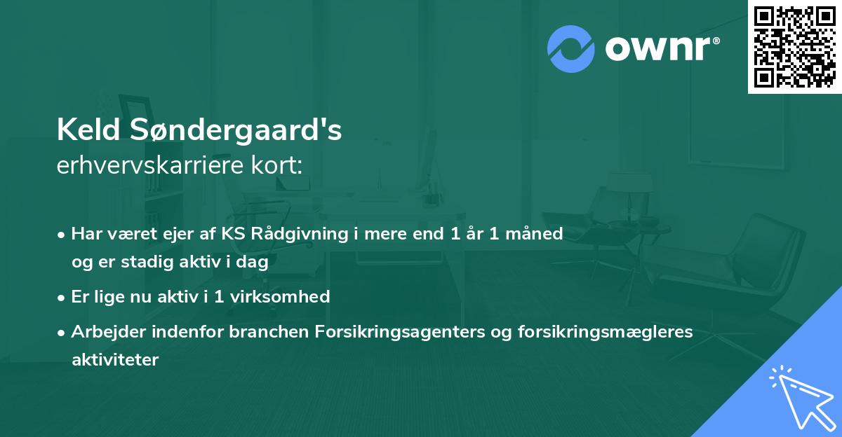 Keld Søndergaard's erhvervskarriere kort